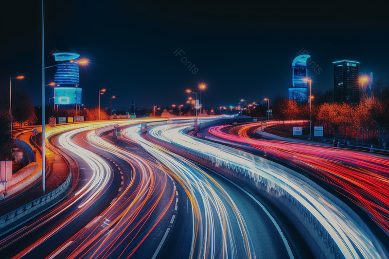 城市车流灯光夜景摄影图,高清,摄影图,摄影图片,图片大全,摄影图免费下载